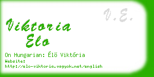 viktoria elo business card
